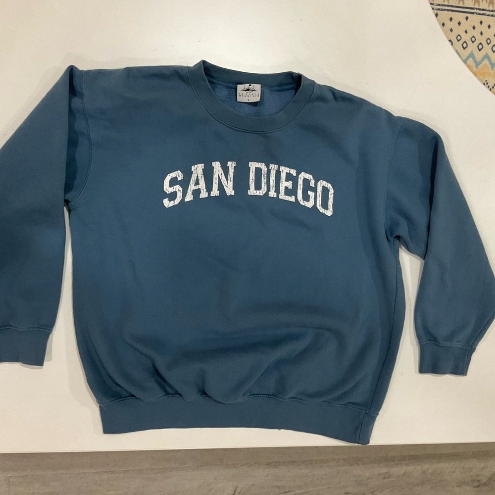 Prairie Mountain San Diego Blue  Crewneck Sweatshirt Large